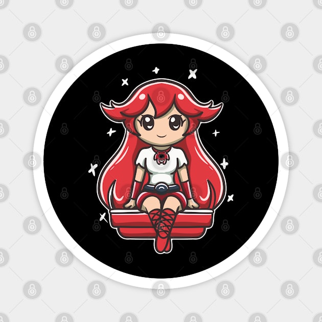 Kawaii Girl Magnet by Aliza's